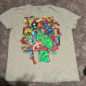 Marvel Superheroes Gray T-Shirt